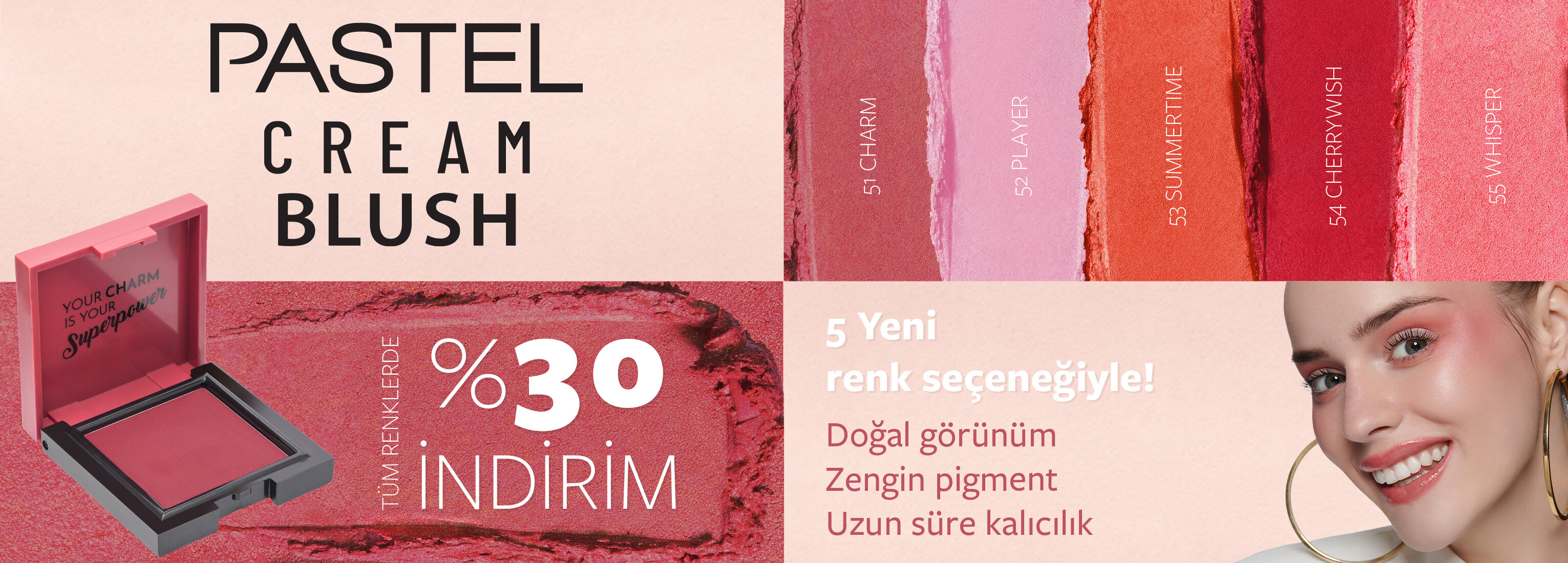 CREAM BLUSH BANNER