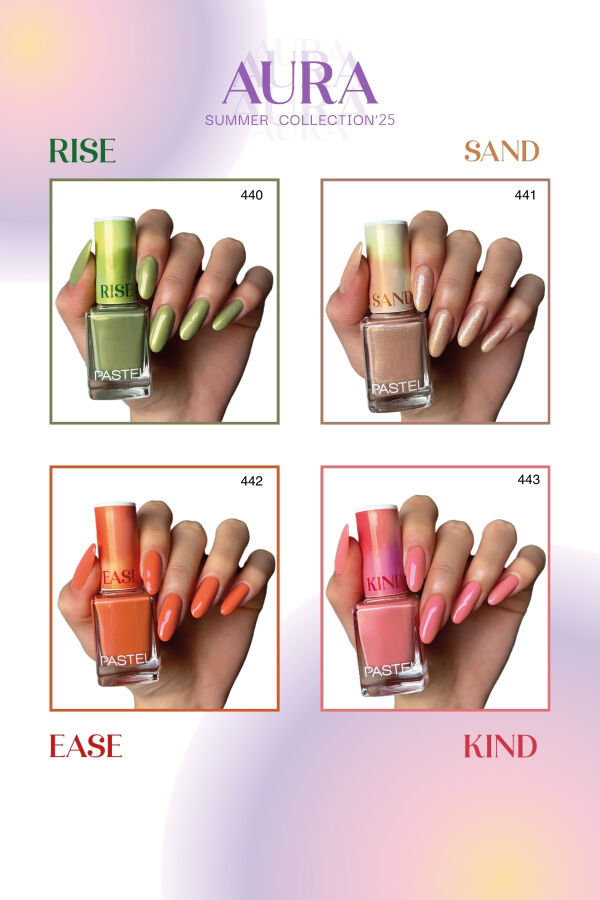 Pastel 2025 Summer Collection Aura 14 lü Oje Set - 3