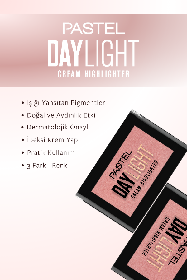 Pastel Daylight Cream Highlighter - Krem Aydınlatıcı 13 Sunrose - 4