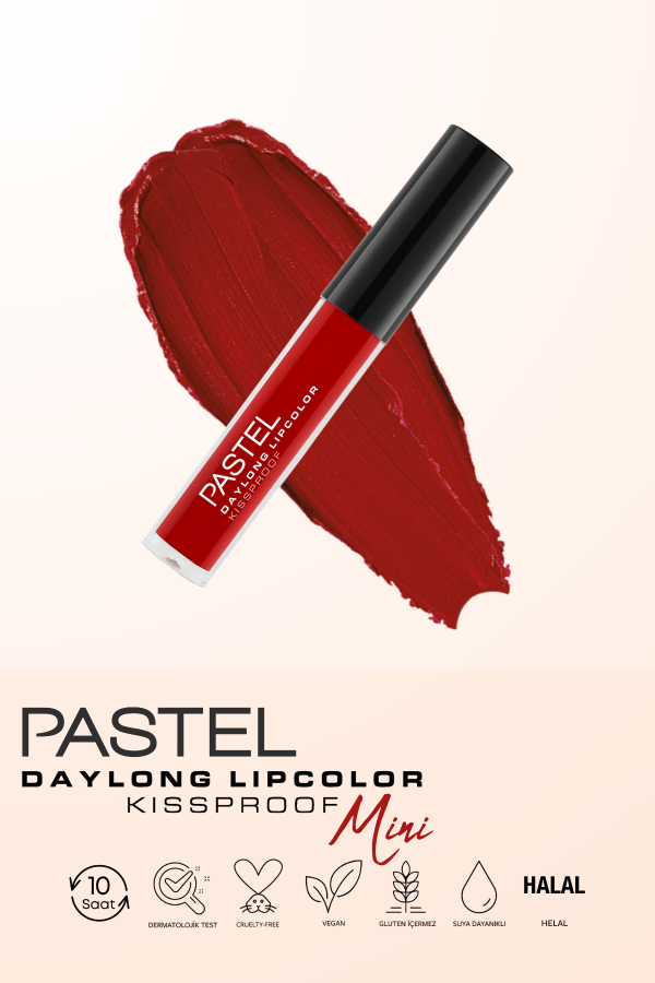 Pastel Daylong Lipcolor Kissproof - Mini Likit Mat Ruj 09 - 7