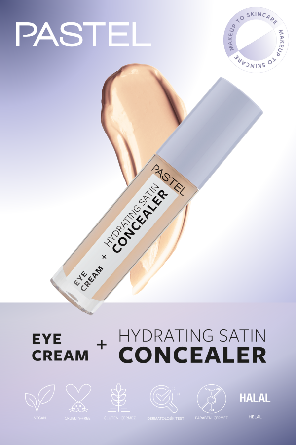 Pastel Eye Cream + Hydrating Satin Concealer - Göz kremi + Göz Altı Kapatıcısı 63 Milkshake - 9