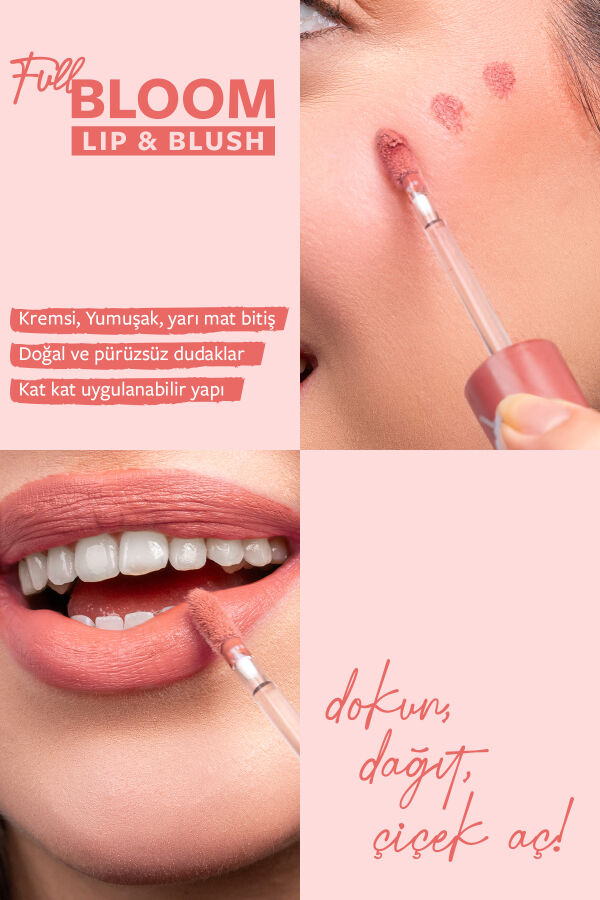 Pastel Full Bloom Lip & Blush No:73 Bellini - 4.3 ml - 2