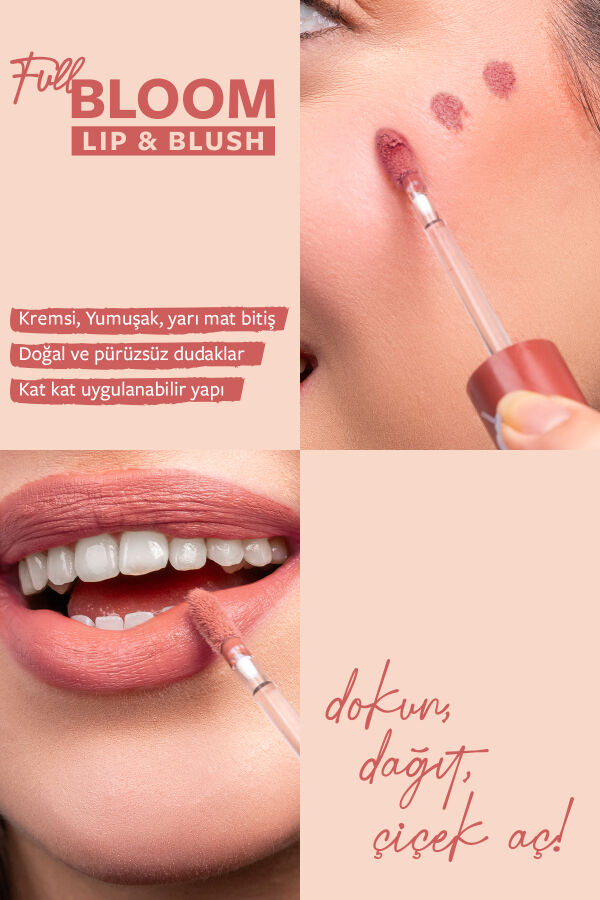 Pastel Full Bloom Lip & Blush No: 74 Frosty - 4.8 ml - 2