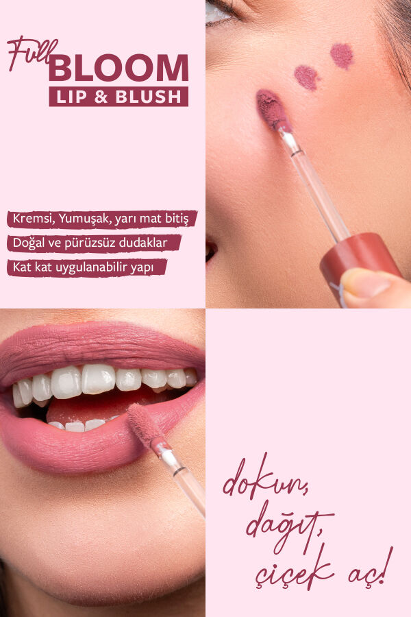 Pastel Full Bloom Lip & Blush No:76 Flora - 4.8 ml - 2