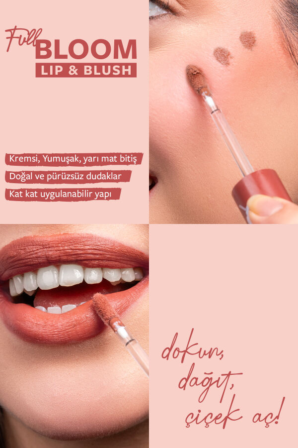 Pastel Full Bloom Lip & Blush No: 77 Very Demure - 4.8 ml - 2