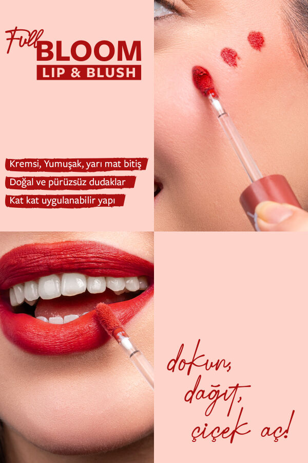 Pastel Full Bloom Lip & Blush No:81 Dare - 4.8 ml - 2