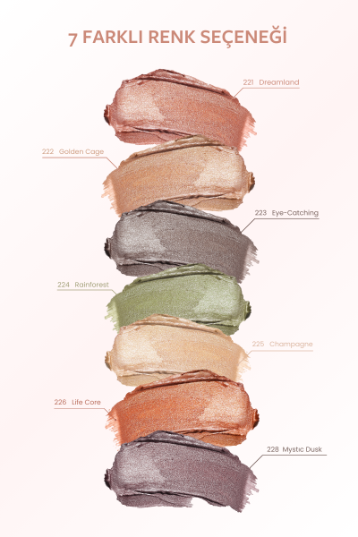 Pastel Glow Liquid Eyeshadow - Likit Far 228 Mystick Dusk - 5