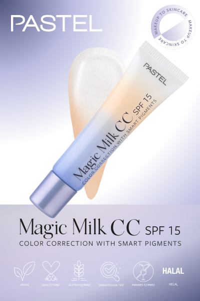 Pastel Magic Milk CC SPF 15 - Cilt Tonu Eşitleyici SPF 15 CC Krem 50 Light Medium - 8