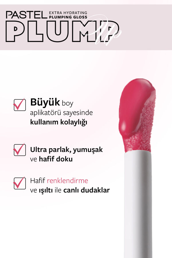 Pastel Plump Up Extra Hydrating Plumping Gloss - Dolgunlaştıran Dudak Parlatıcısı 211 Pink Petal - 3