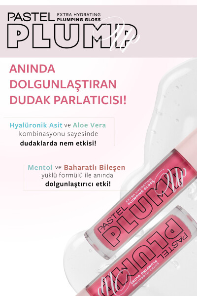 Pastel Plump Up Extra Hydrating Plumping Gloss - Dolgunlaştıran Dudak Parlatıcısı 211 Pink Petal - 5