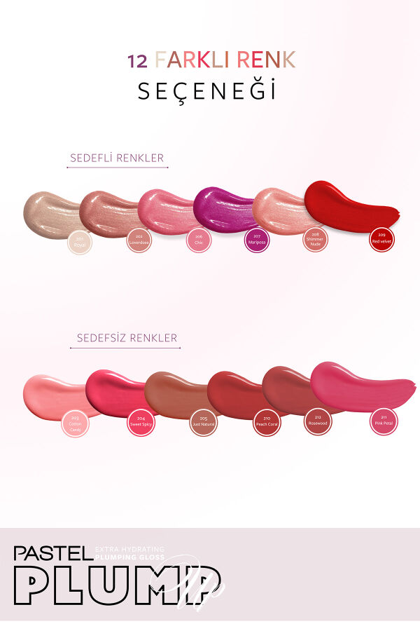 Pastel Plump Up Extra Hydrating Plumping Gloss - Dolgunlaştıran Dudak Parlatıcısı 211 Pink Petal - 6