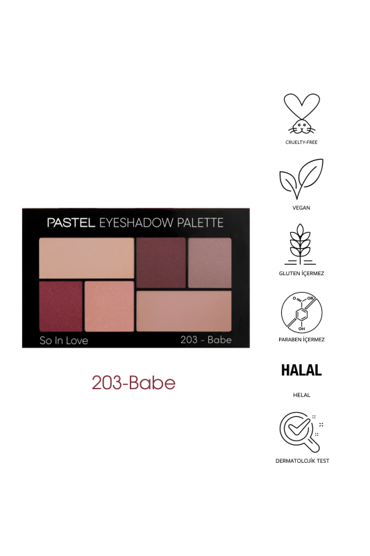 Pastel Eyeshadow Palette So In Love - Far Paleti 203 Babe - 5