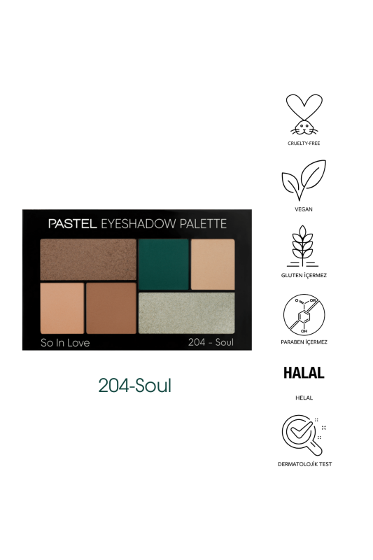 Pastel Eyeshadow Palette So In Love - Far Paleti 204 Soul - 5