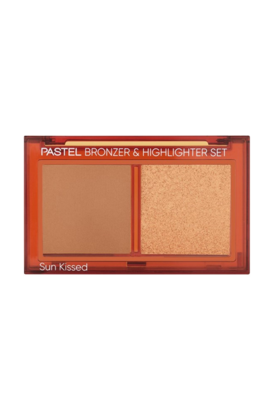 Pastel Bronzer&Highlighter Set Sun Kissed - Bronzlaştırıcı Ve Aydınlatıcı 02 Tan Bronze & Heat Glow