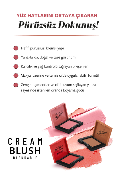 Pastel Profashion Cream Blush - Krem Allık 51 - 4