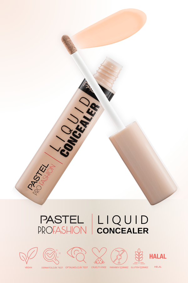 Pastel Liquid Concealer - Likit Hata Örtücü 102 Nude - 8