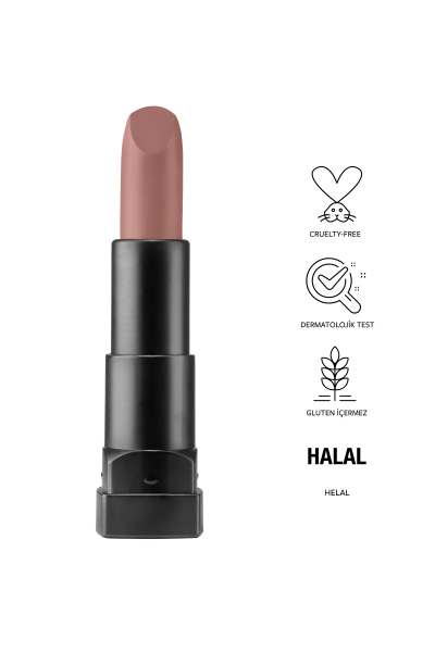 Pastel Nude Matte Lipstick - Nude Mat Ruj 590 Deep Nude - 3