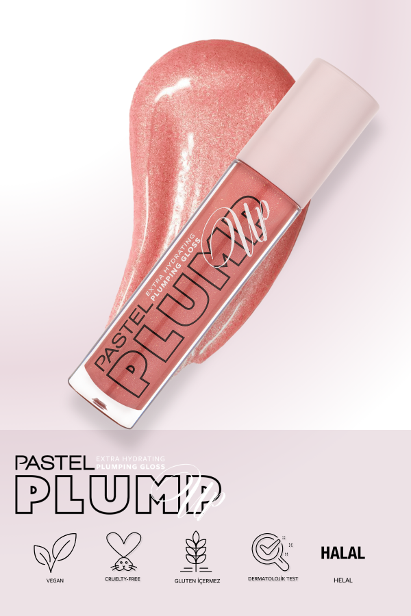 Pastel Plump Up Extra Hydrating Plumping Gloss - Dolgunlaştıran Dudak Parlatıcısı 208 Shimmer Nude - 9