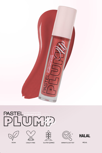 Pastel Plump Up Extra Hydrating Plumping Gloss - Dolgunlaştıran Dudak Parlatıcısı 210 Peach Coral - 4