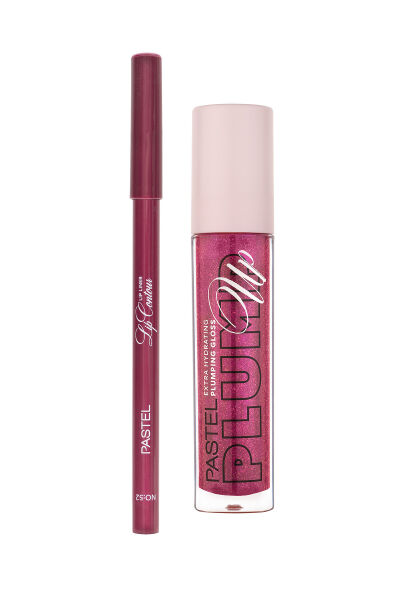 PASTEL PROFASHION PLUMPING GLOSS 207 + PASTEL LIP CONTOUR LIP LINER 52