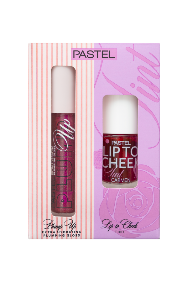 PASTEL PROFASHION PLUMPING GLOSS 207 + PASTEL LIP TO CHEEK TINT CARMEN
