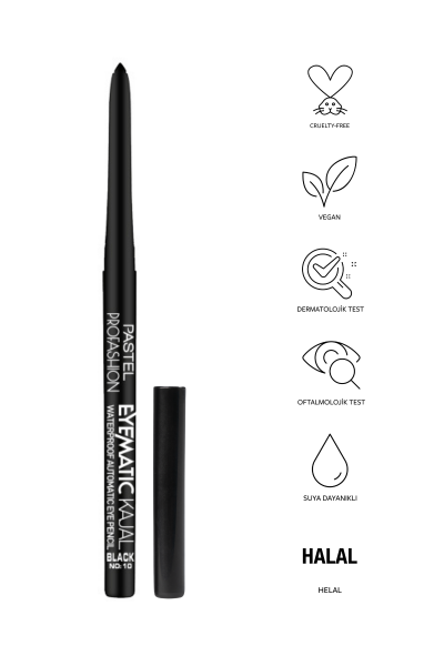 Pastel Eyematic Kajal Waterproof Automatic Eye Pencil - Kajal Suya Dayanıklı Göz Kalemi - 5