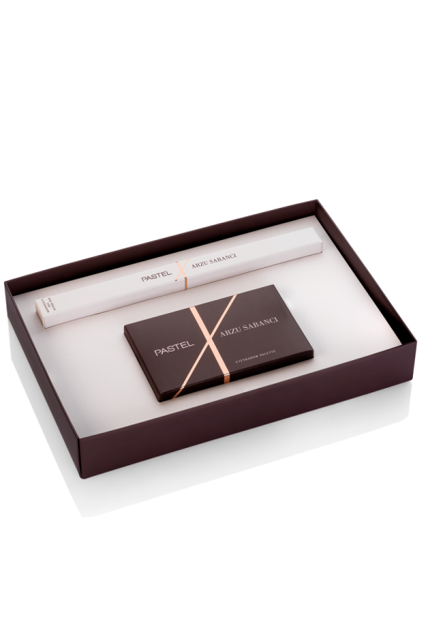 Pastel x Arzu Sabancı Small Duo Brush + Eyeshadow 62 Seti | Far & Çift Taraflı Fırça Seti - 1