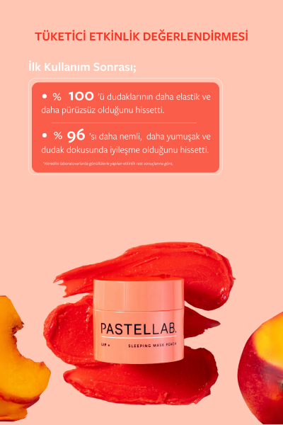Pastellab. Lip Sleeping Mask - Dudak Bakım Maskesi Peach - 5