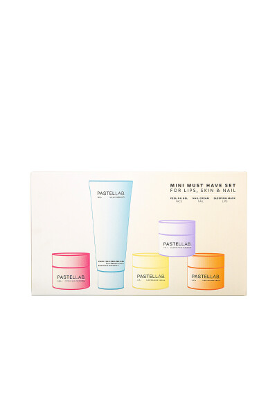 Pastellab Mini Must Have Set - Pastellab Mini Set Tırnak Bakım Kremi +Peeling Jel+Dudak Bakım Maskeleri