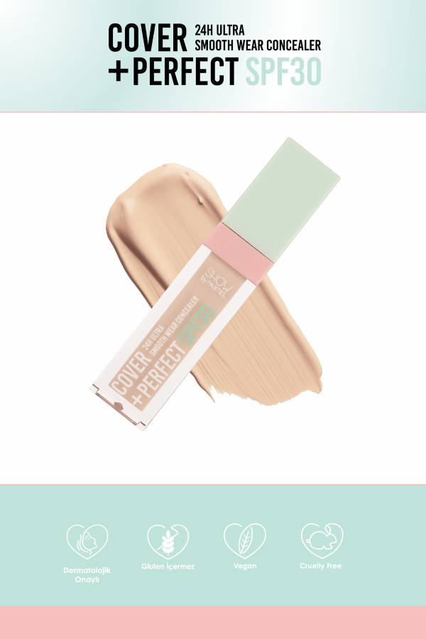 Show By Pastel Cover+Perfect Concealar SPF30 - SPF30 Ultra Kapatıcı 304 Nude Pink - 7