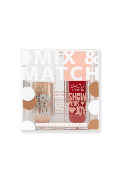 Show By Pastel Mix & Match Glow Liquid Highlighter 72 & Joy Liquid Blush 52