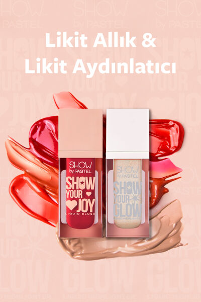 Show By Pastel Mix & Match Glow Liquid Highlighter 72 & Joy Liquid Blush 52 - 2