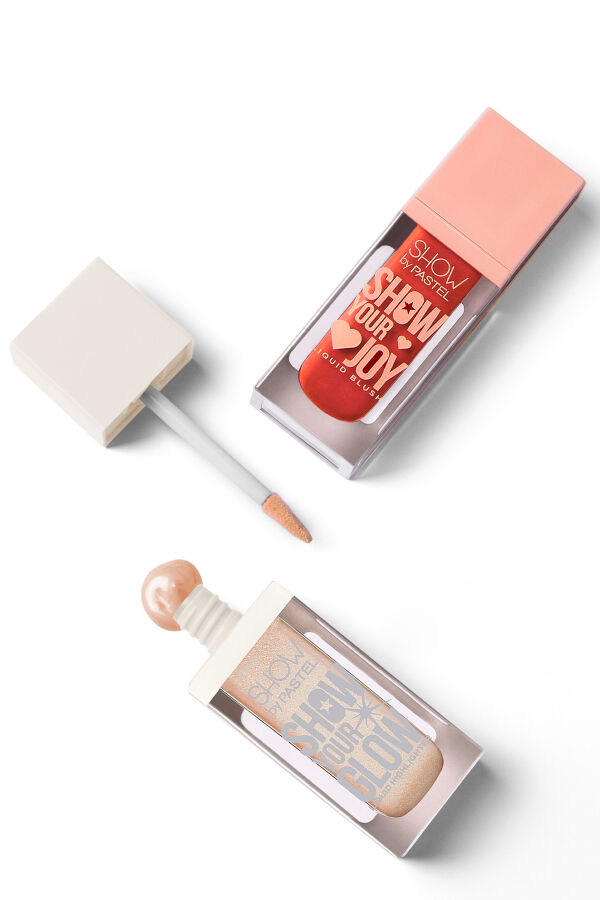 Show By Pastel Mix & Match Glow Liquid Highlighter 72 & Joy Liquid Blush 52 - 6