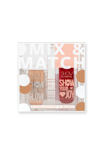 Show By Pastel Mix & Match Glow Liquid Highlighter 72 & Joy Liquid Blush 55