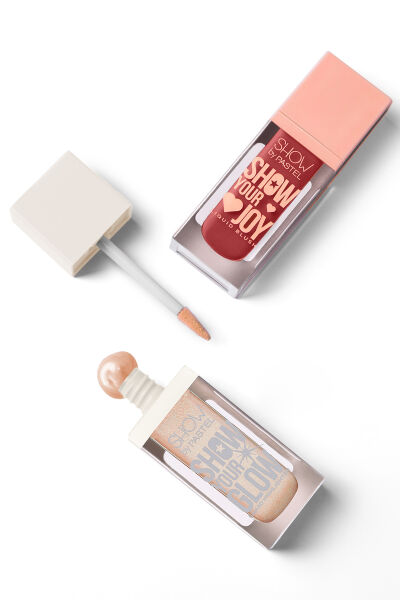 Show By Pastel Mix & Match Glow Liquid Highlighter 72 & Joy Liquid Blush 55 - 6