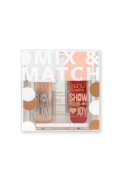 Show By Pastel Mix & Match Glow Liquid Highlighter 72 & Joy Liquid Blush 57