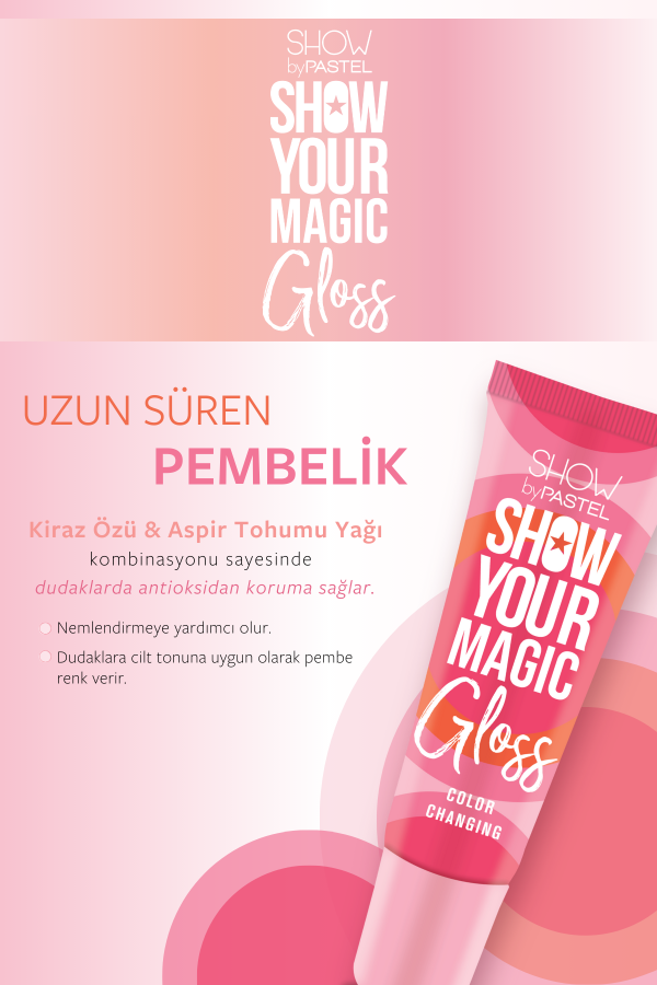 Show By Pastel Show Your Magic Gloss Color Changing - Renk Değiştiren Dudak Parlatıcısı - 8