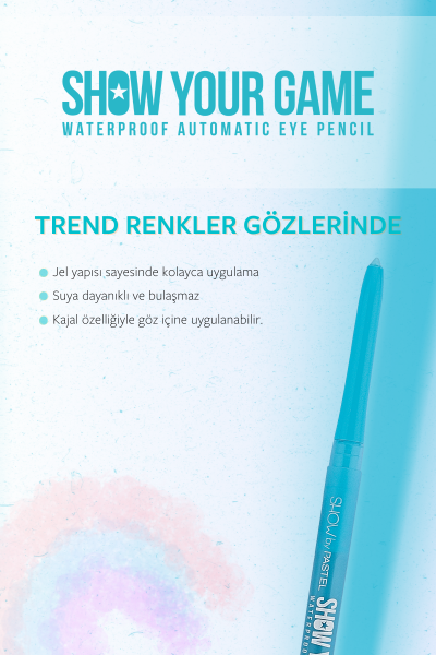 Show By Pastel Show Your Game Waterproof Gel Eye Pencil - Suya Dayanıklı Jel Göz Kalemi 403 - 7