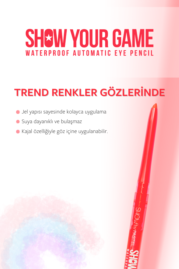 Show By Pastel Show Your Game Waterproof Gel Eye Pencil - Suya Dayanıklı Jel Göz Kalemi 409 - 7