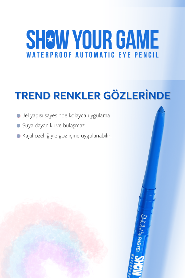 Show By Pastel Show Your Game Waterproof Gel Eye Pencil - Suya Dayanıklı Jel Göz Kalemi 410 - 7