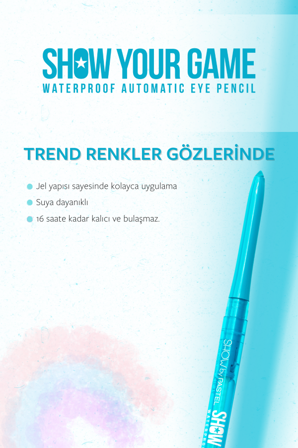 Show By Pastel Show Your Game Waterproof Gel Eye Pencil - Suya Dayanıklı Jel Göz Kalemi 412 - 7