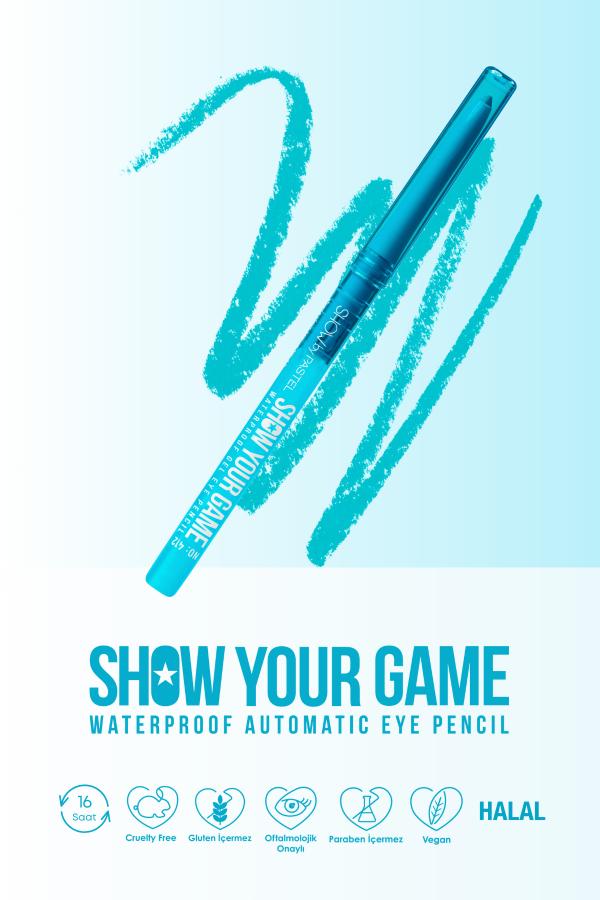 Show By Pastel Show Your Game Waterproof Gel Eye Pencil - Suya Dayanıklı Jel Göz Kalemi 412 - 9