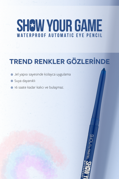 Show By Pastel Show Your Game Waterproof Gel Eye Pencil - Suya Dayanıklı Jel Göz Kalemi 413 - 7