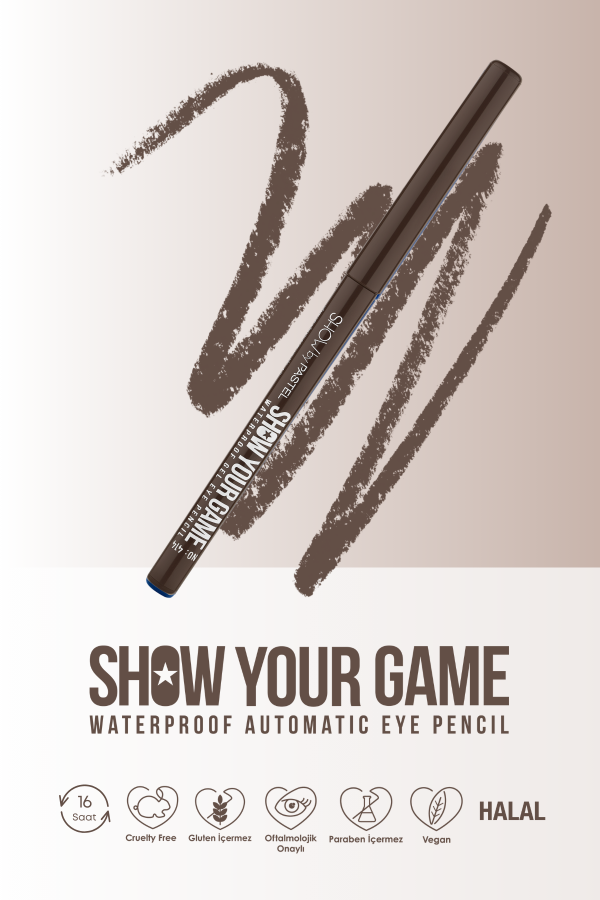 Show By Pastel Show Your Game Waterproof Gel Eye Pencil - Suya Dayanıklı Jel Göz Kalemi 414 - 9
