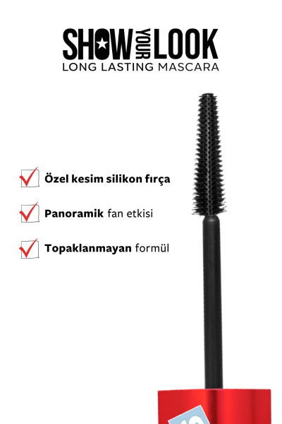 Show By Pastel Show Your Look 24H Long Lasting Mascara - Maskara Yeni Yıl - 5