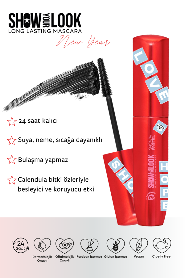 Show By Pastel Show Your Look 24H Long Lasting Mascara - Maskara Yeni Yıl - 13