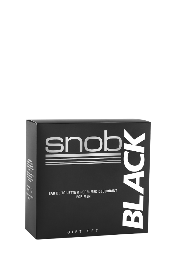 Snob Black Edt + Perfumed Deodorant - Hediye Seti - 1